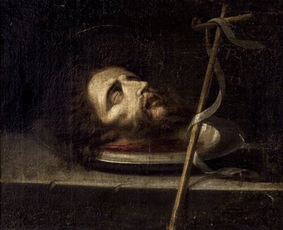 Testa di San Giovanni Battista da Unbekannt Unbekannt
